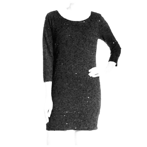 Timeless little black dress with sequins throughout - Picture 3 of 10